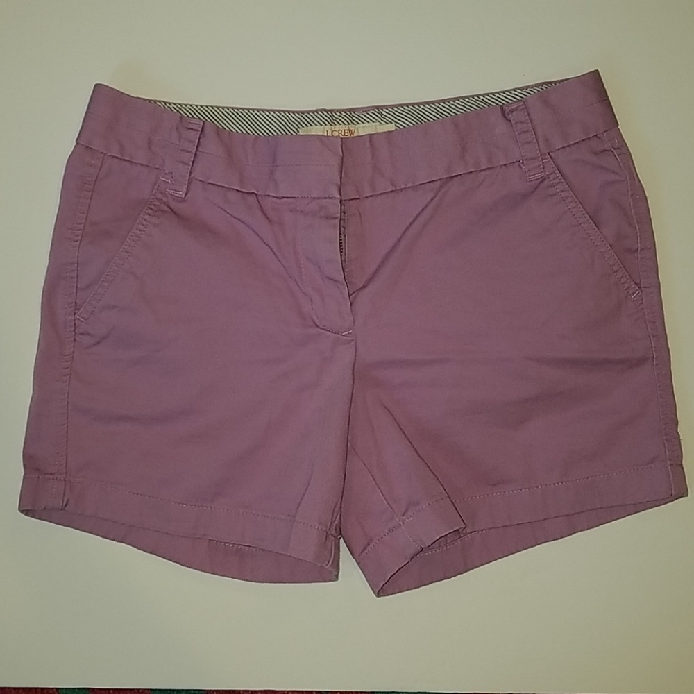 J Crew Chino purple size 6 shorts 5" inseam